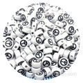 4 * 7 mm en acrylique noire assorti des perles de paix pour les bracelets